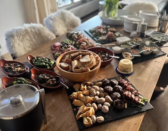 Tapas buffet by the Adam’s catering service